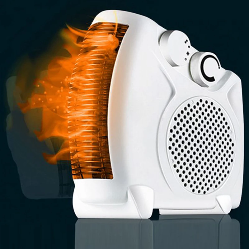 Электрический нагреватель Настольный вентилятор-обогреватель портативный высокой мощности грелка Горячая зима электромеханический