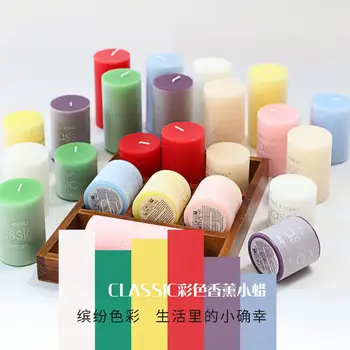 

1pcs Classic Scented Smokeless Candles Romantic Wedding Dinner Candlelight Columns Candle for Home Decoration