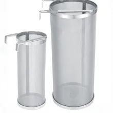 300 mikron Edelstahl Hausgemachte Brauen Bier Hop Mesh Filter Sieb mit Haken Bier Brauen Hop Spinne Mesh Filter Sieb