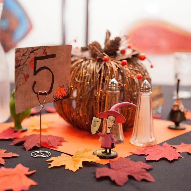 

120pcs/Pack Maples Artificial Fall Colored Leaves Table Scatters For Wedding Party Decoration Mariage Decor