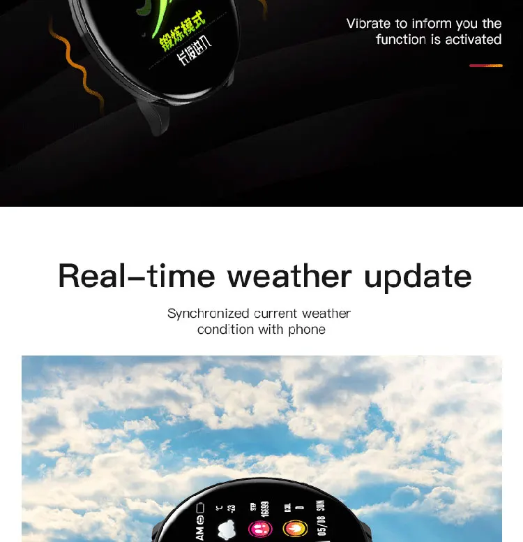 KSR906 Smart Watch Heart Rate Monitor Weather Forecast Fitness Watch Call Reminder Waterproof Bluetooth Smart Band