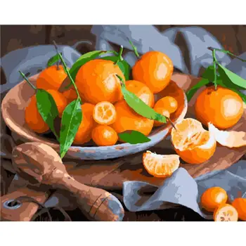 

Diamond Painting Round 5D DIY Rhinestone Alluring Oranges 001 Cross-Stitch Kit Handmade Craft Art