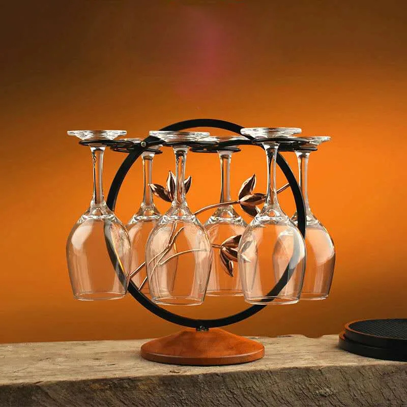 

Nail Free Cabinet Hanging Red Wine Glass Rack Cup Mug Goblet Holder Shelf for Home Bar Kitchen Storage Organizer