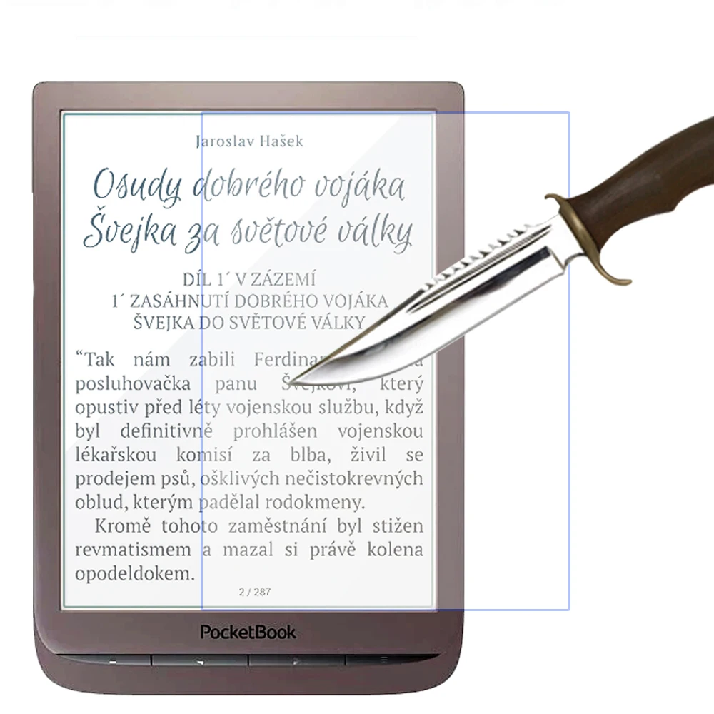 Premium Tempered Glass Screen Protector for 6-Inch Pocketbook Devices