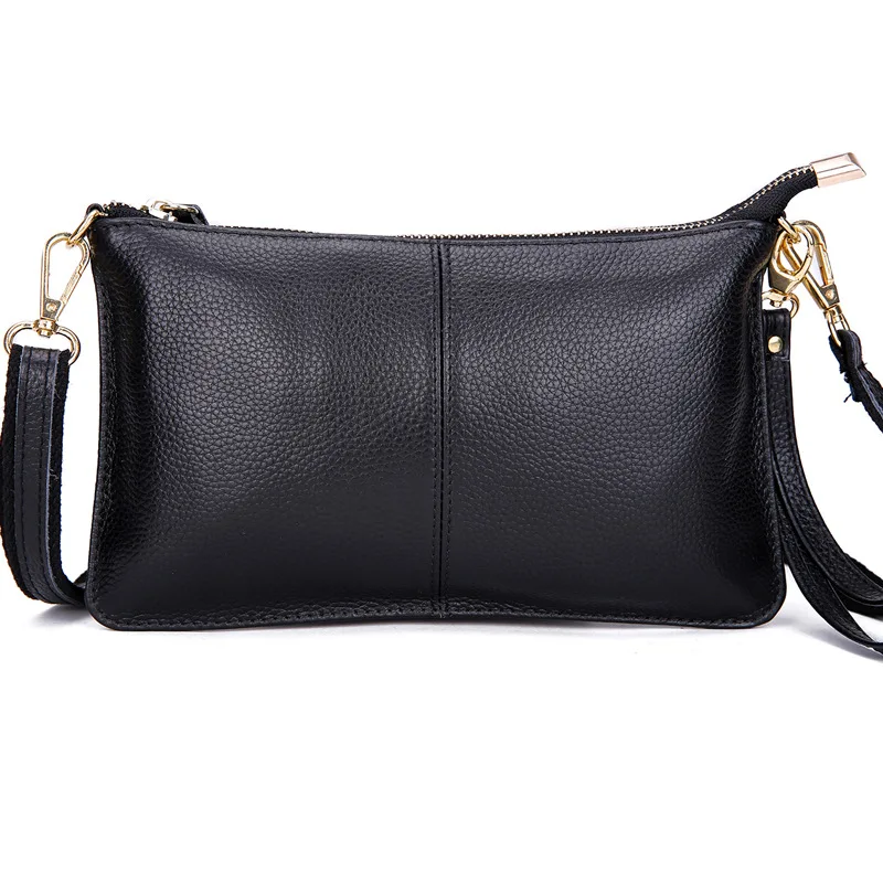 

100% Genuine Leather Women Messenger Bag Famous Brand Female Shoulder Bag Envelope Clutch Bag Crossbody Bag Purse for Women 2019