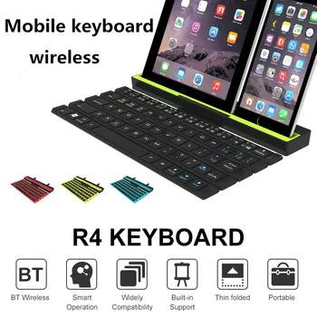 

Mini 64 Keys Reel Portable Ultra-Thin Wireless Bluetooth Keyboard Universal Touchpad Keypad For IOS Android Windows Tablet
