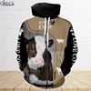 CLOOCL Cow Animal Vet Farm Veterinarian 3D Print Hoodies Men Harajuku Fashion Hooded Sweatshirt Autumn Unisex Zipper Jacket ► Photo 3/6