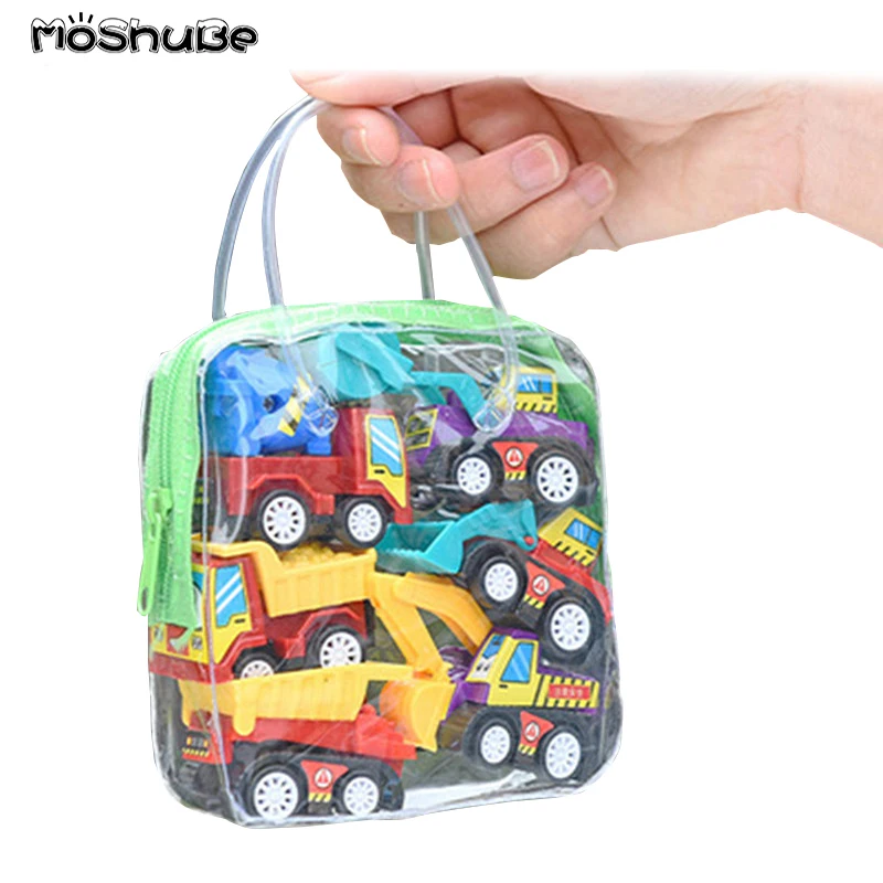 

Mini Plastic Diecast Engineering Toy Vehicle Mini Truck Diecast Model Pull Back Car Model Toy for Children Truck Play Set Gift