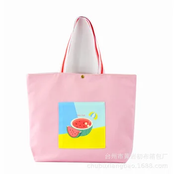 

Canvas handbag commuter bag fashion heat transfer canvas bag