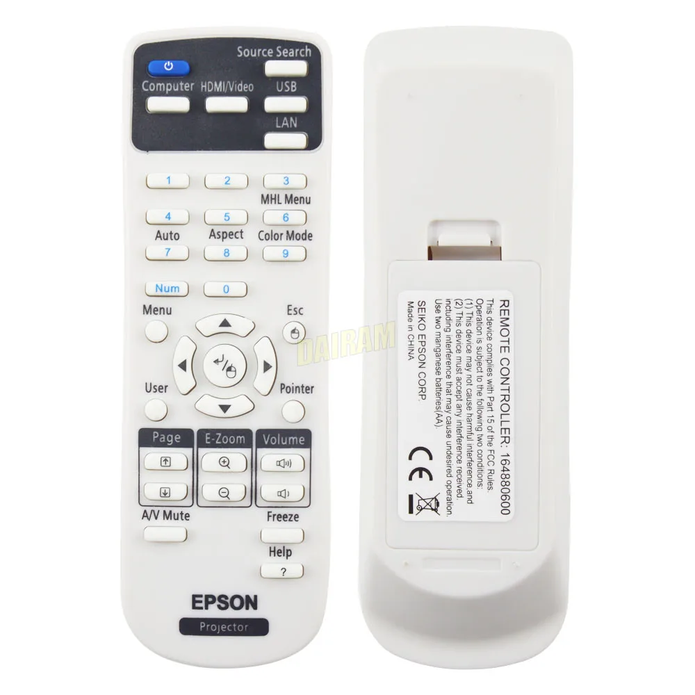 Remote Control For Epson 1599176 