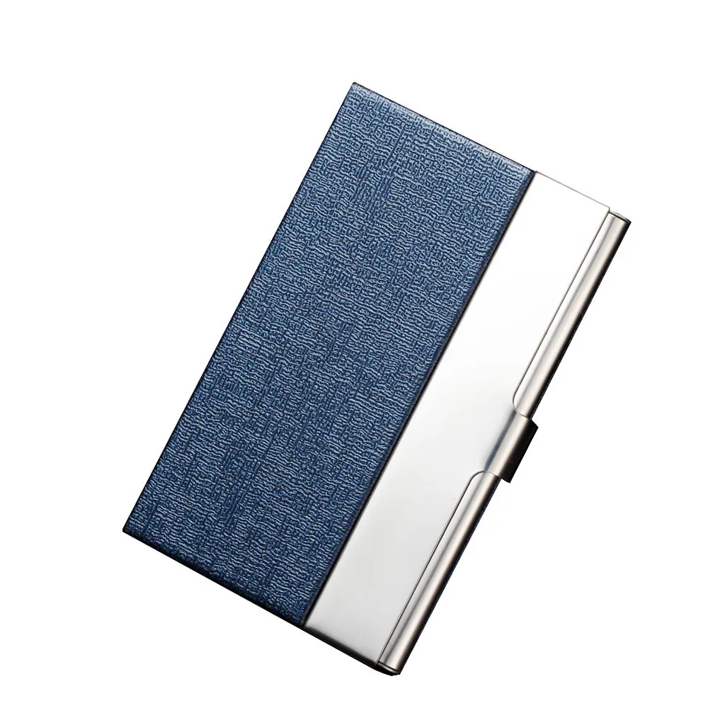 Long stainless steel business card case Pocket Stainless Steel Metal Business Card Holder Case ID Credit Wallet 1104#B