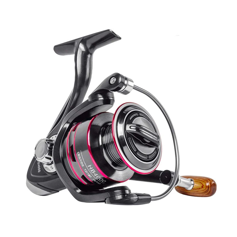 

K8356 Fishing Reel Metal Spool Spinning Reel HB 1000-6000 8KG Max Drag Stainless Steel Handle Line Spool Saltwater Fishing Wheel