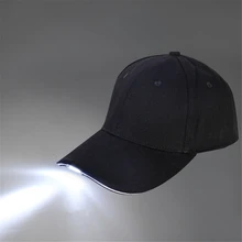  Adjustable 5 LED Lamp Cap Battery Powered Hat with LED Light Flashlight for Outdoor Fishing Jogging Baseball Cap Hiking Caps 