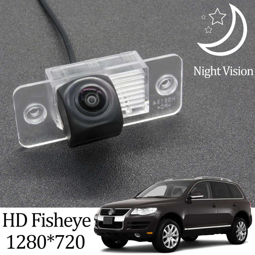 Камера заднего вида Owtosin HD 1280*720 рыбий глаз для Volkswagen Touareg 2002 2003 2004 2005 2006 2007 2008 2009