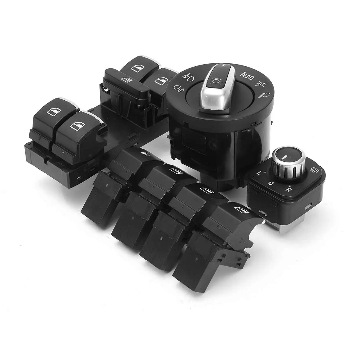 New 7pcs Car Headlight Mirror Window Switches 5ND 959 565A 5ND 959 857