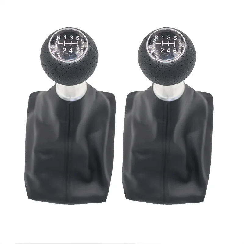

gear knob For Audi A6 C6 2004-2012 A4 S4 B8 8K A5 8T 8F Q5 8R 2007-2015 5/6 Speed Car Shift Gear Knob Lever Gaitor Boot Cover