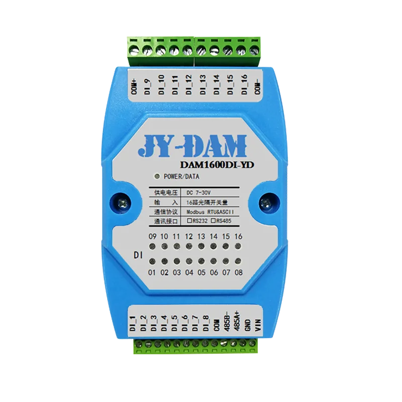 DAM1600DI-YD 16 DI цифровой переключатель вход RS232 или изолированный 485 MODBUS