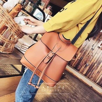 

Rucksack Women Multifunctional School Backpack For Teenage Girls Large Capacity Drawstring Travel Backpacks