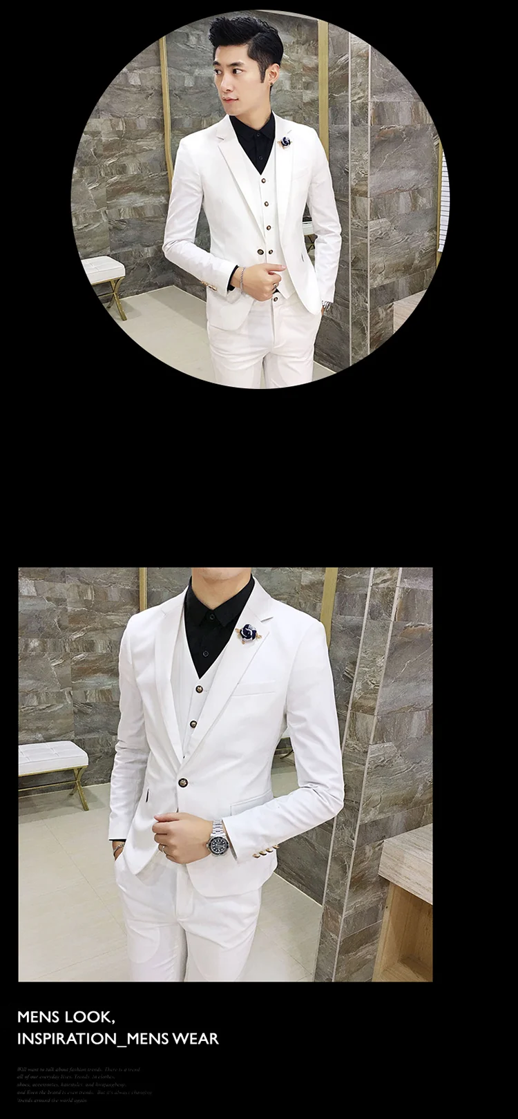 Классический мужской костюм куртки и брюки с жилетом тонкий дизайн мужской деловой костюм Азиатский Размер s m XL XXL платье размера XXXL костюм мужской комплект из 3 предметов