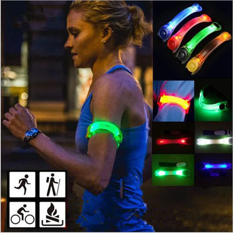 

1PCS 4 Color Reflective Safety Belt Arm Strap Night Cycling Running LED Armband Light Outdoor Sports