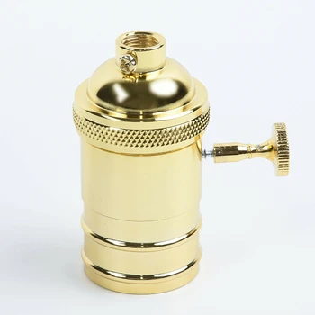 

E27 Screw Retro Vintage Copper Lamp Pendant Lights Bulbs Holder Socket 250V 250W Home LKS99