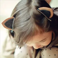 Корейский стиль DIY блестящая заколка с кошачьими ушками новые продукты Детские аксессуары для волос кролик Ушастый распродажа Meng полезный продукт