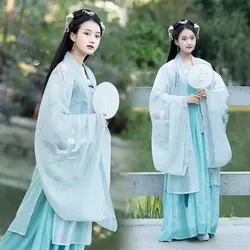 2019 hanfu пальто китайский hanfu Женское пальто Династия Тан плащ китайский традиционный Древний женский наряд народный танец кардиган