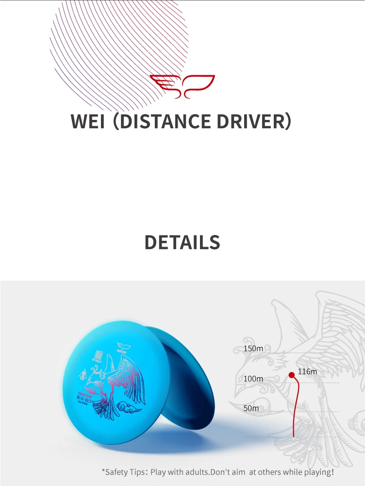 YINKUN диски PDGA одобренный диск Гольф диск драйвер WEI