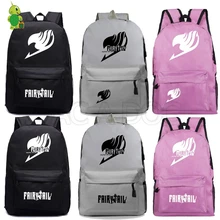 Аниме Рюкзак "Хвост Феи" школьные сумки для девочек-подростков мальчиков рюкзак для ноутбука повседневные дорожные сумки детские сумки для книг модный рюкзак