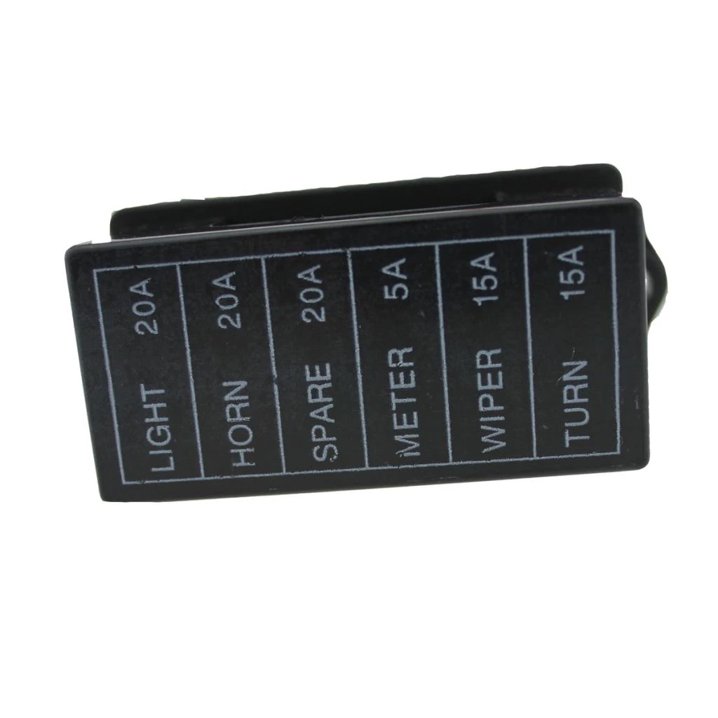 Automotive 6-Way Fusebox Fuse Holder Block For ATC ATO  Terminals