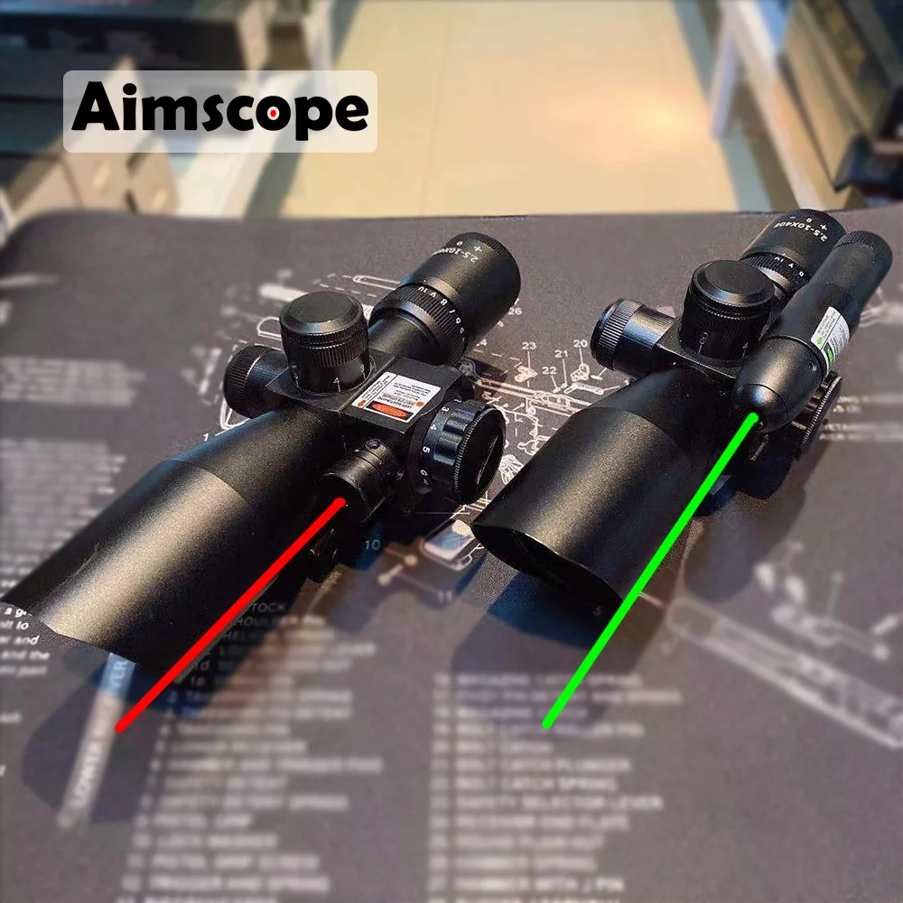 Aimscope 2 5-10X40 лазерный красный зеленый точечный прицел охотничий тактический