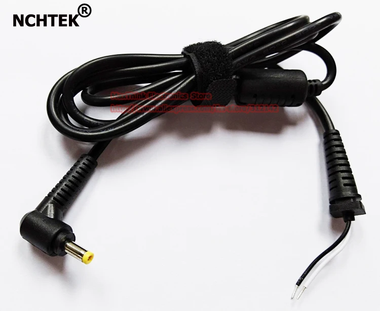 NCHTEK 90 Degree Angled DC 4.0x1.7mm Male Power Plug Connector Laptop Charger Cable/Free Shipping/2PCS |