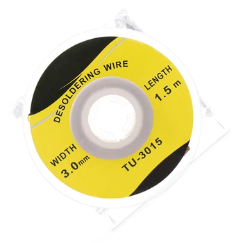 

TU-3015 5ft 3mm BGA Desoldering Wire Solder Remover Wick
