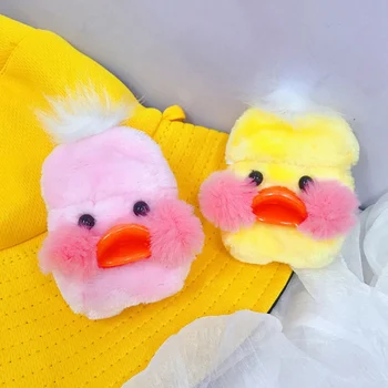 

Cute Duck Earphone Case For AirPods 2 Kawaii Plush Soft Animal Case Wireless Bluetooth Protective Cover Accessories
