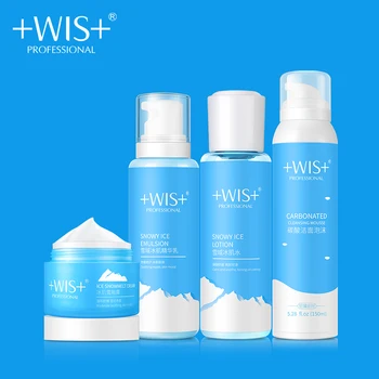 

WIS Snowy Ice Skin Care Set Gentle Cleanser Facial Firming Hydrating Mousse+Lotion+Cream+Emulsion