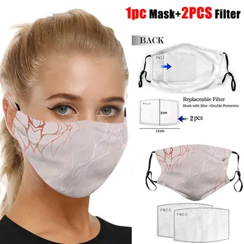 

1PC Facemask + 2PCS Filter mascarillas mascherine lavabili mondkapjes wasbaar cubre bocas Eye Patch masque lavable mouthmask