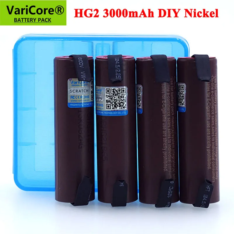 4 шт. перезаряжаемые батареи VariCore HG2 18650 3000 мАч 3 6 В 20 А | Электроника