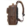 Luufan Genuine Leather Backpack for Men 15.6 Inch Laptop Backpack USB Charging Cowhide Male Travel Rucksack Outdoor Travel Bag 3