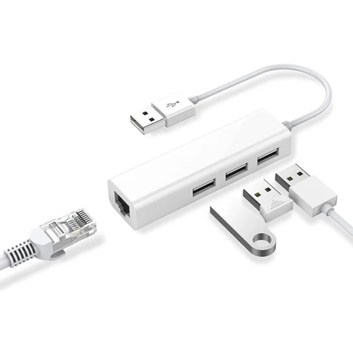 Горячие USB 2,0 к RJ45 концентратор 100 м Ethernet адаптер Сетевая карта USB Lan для Macbook ноутбука BUS66