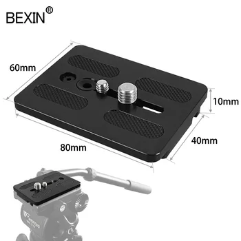 

BEXIN 717 Quick Release Plate Camera Dedicated Mount Tripod Plate Aluminum Accessories for Weifeng 717 EI-717A 717AH Tripod DSLR