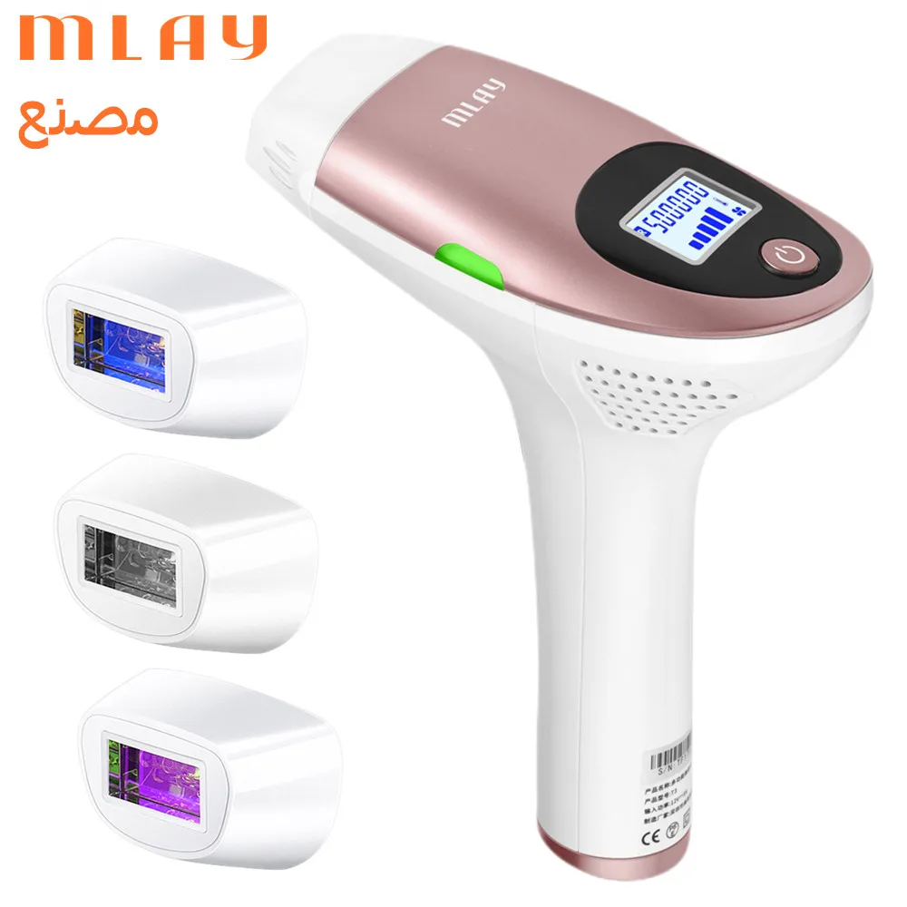MLAY T3 Laser Hair Removal Epilator Malay Depilator Machine Full Body Hair Removal Device Painless Personal Care Appliance
