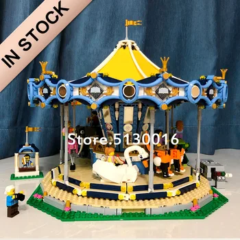 

In Stock 15036 Creator The New Carousel Street View 2705Pcs Set Model Building Blocks Bricks Toys 10257 15039 ql0924