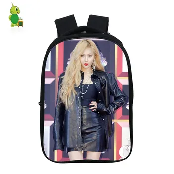 

Hip Hop Kim Hyuna Backpacks School Bags for Teenage Boys Girls 14.5 Inch Kids Book Bags Kpop Waterproof Travel Shoulder Bags