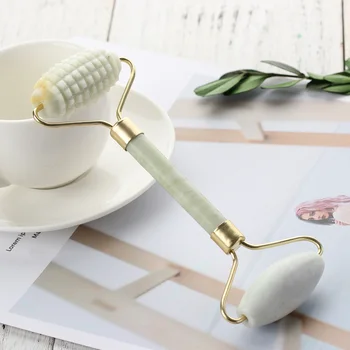 

Double Head Massager for Face Rose Quartz Rollers Crystal Stone Anti Cellulite Wrinkle Jade Facial Massage Roller Dropshipping