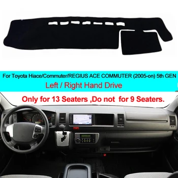 

2 Layer Car Inner Dashboard Cover Dash Mat Carpet Cape Cushion DashMat Pad For Toyota Commute REGIUS ACE COMMUTER Hiace 2005-ON
