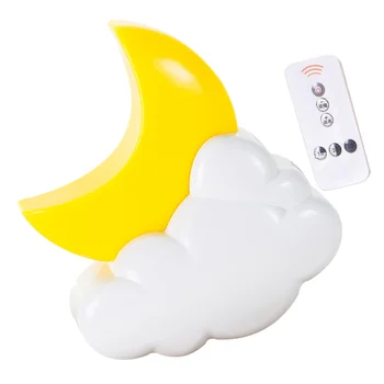 

1Pc Lamp Wireless Adorable Energy-saving Remote Control Lamp Plug In Lamp Night Light Timing Light for Corridor Home