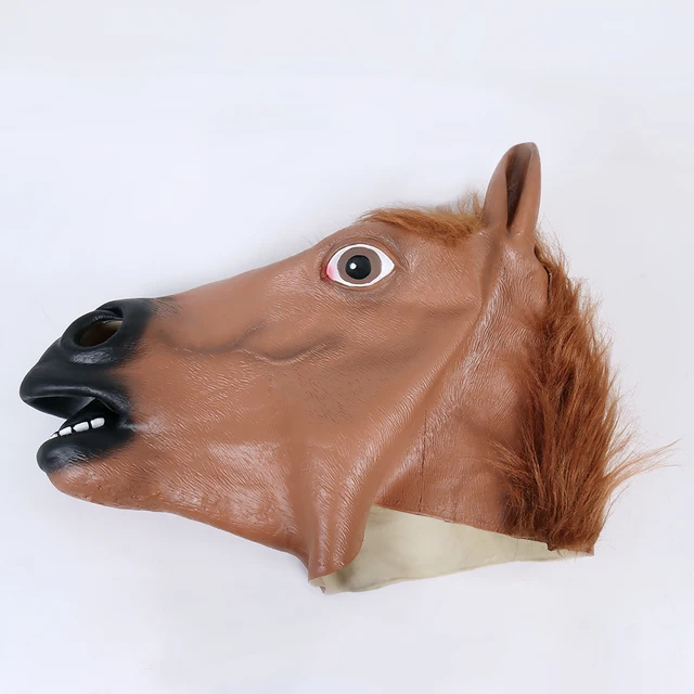 Paard Hoofd Horseman Cosplay Mascarillas Anime Masque Latex Maskers Halloween Mascara Party Carnaval Kostuum Gezicht Heltmet - Nieuwigheid & Speciaal Gebruik