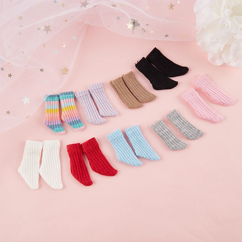 

Candy Colors Doll's Shorts Socks for blyth azone OB11 Barbies Doll Socks Clothes accessories for 1/6 1/12 dolls