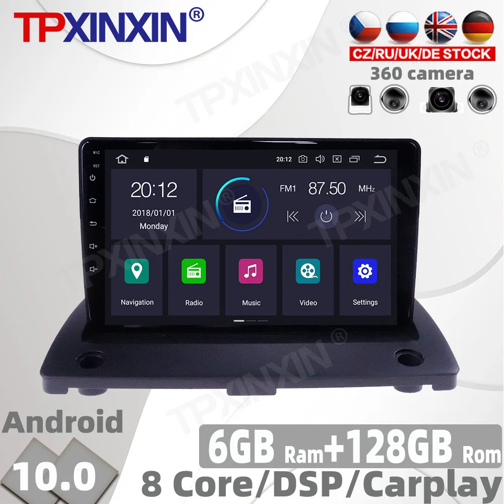 128GB PX6 Android 10.0 Car Radio For Volvo XC90 2004 2005 2006 2014
