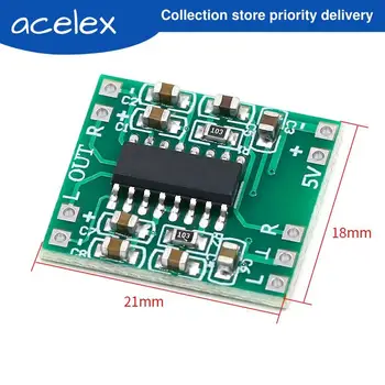 

10PCS PAM8403 module Super digital amplifier board 2 * 3W Class D digital amplifier board efficient 2.5 to 5V USB power supply
